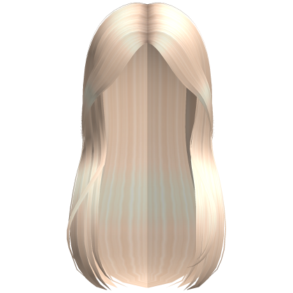 Platinum Blonde Straight Hair with Curtain Bangs