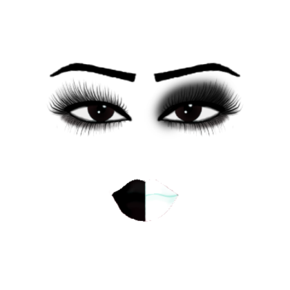 Black and White Makeup Roblox decal