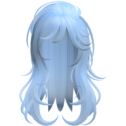 Soft Flowy Long Layered Hair (Blue)