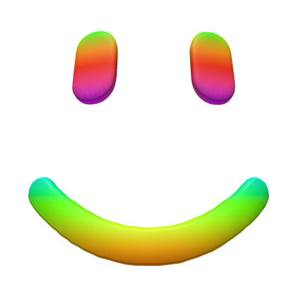 Rainbow Smile Face (3D) Roblox item