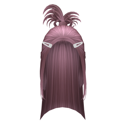 Dark Pink Y2K Spikey Hair w Berrets Roblox item