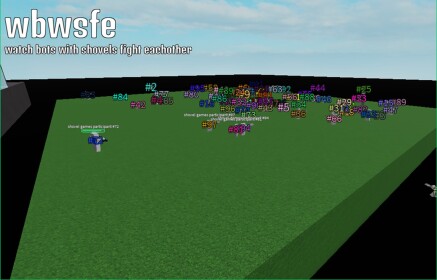 watch bots with shovels fight eachother