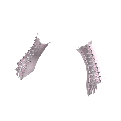 gothic laced up spiked arm wamer sleeves - pink thumbnail