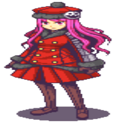 Girl Gunner (Pink, Pixel) Roblox decal