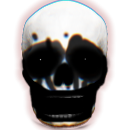 A game where you get chased by a scary skull