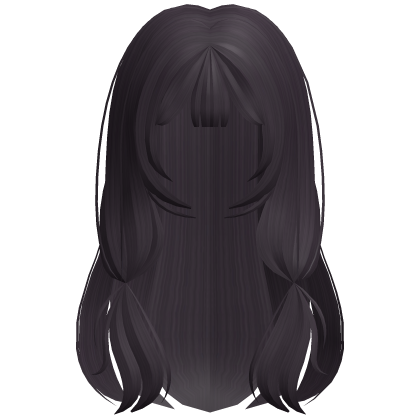 cutesy doll long wavy hair in dark purple