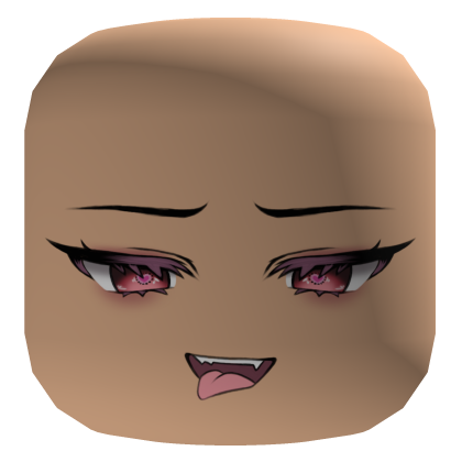 Playful Cute Anime Face (Confident Smile) Roblox item