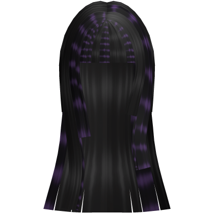 ♡ : purple black scene hair