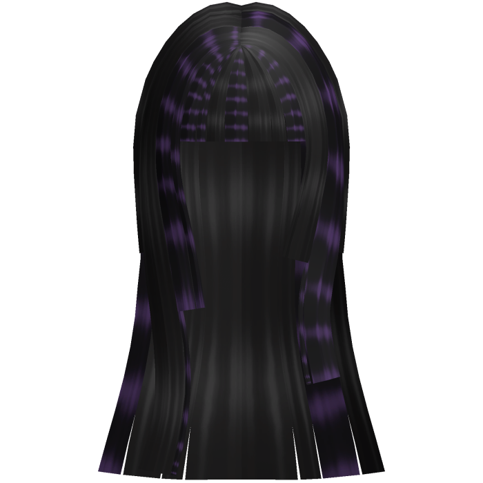 ♡ : purple black scene hair
