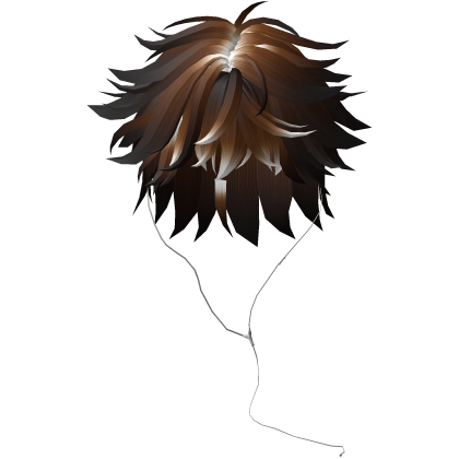 Y2K emo boy with headphones, brown hair