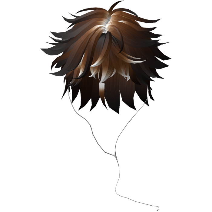 Y2K emo boy with headphones, brown hair