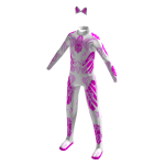 Cat ears suit pink and white 