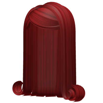 -',ৎ Long Slick Curls in Red