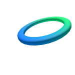 Blue/Green Gradient Tilted Halo