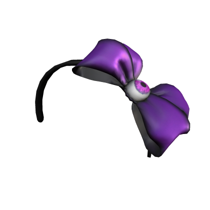 Halloween Eye Bow Headband Purple