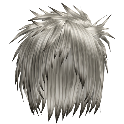 Silver Gyaruo J-rock Visual Kei Messy Hair 73.