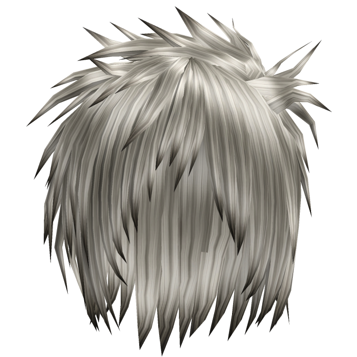Silver Gyaruo J-rock Visual Kei Messy Hair 73.