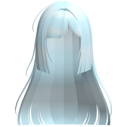 Cute Long Hime Cut Hair Side Bang (Light Blue) Roblox item