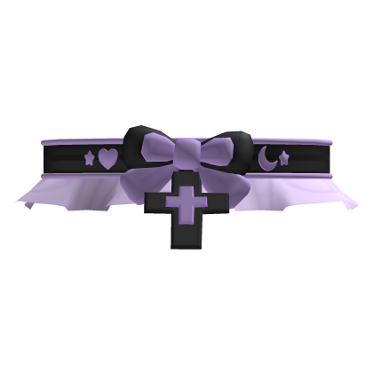 witch kitty choker purple ver