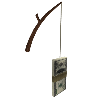 Money On A Stick On Head	
