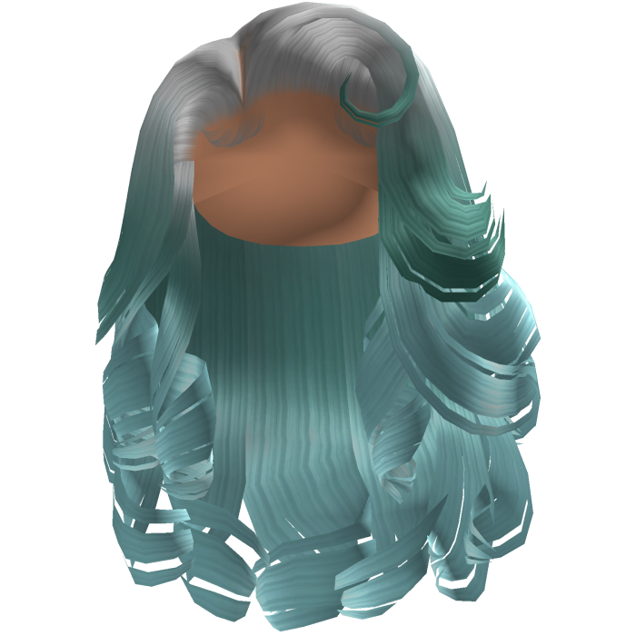 Glamorous Side Swept Curls [Icy Blue]