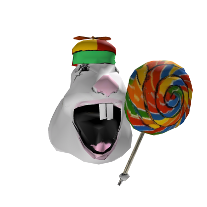 happy hamster with lollipop