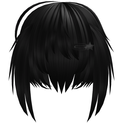 ✚ Black Emo Moe Vkei Yabujin Messy Pigtails Roblox item