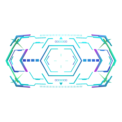 Cyber Neon EDM Scifi Visor V2