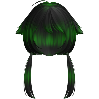 green skunk dyed alternative jellyfish vkei hair Roblox item