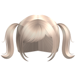 Cute Pigtails with Bangs (Platinum)