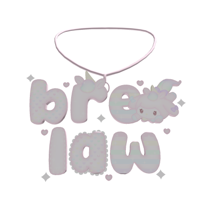 ꒰♡ · cutest bre & law necklace ˚. Roblox item