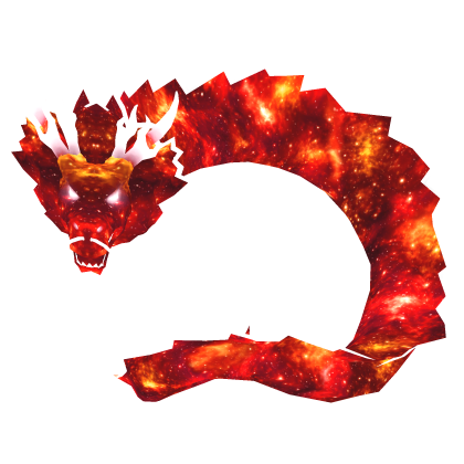 Cartoony Red Galaxy Dragon🌌