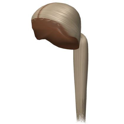Sleek Low Middle Part Ponytail + Edges in Blonde Roblox item