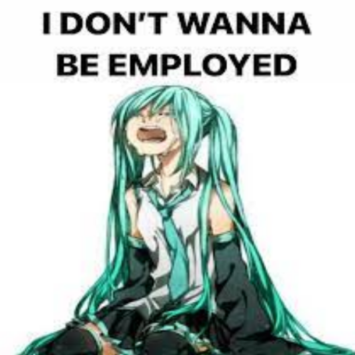i dont wanna be employed Roblox decal