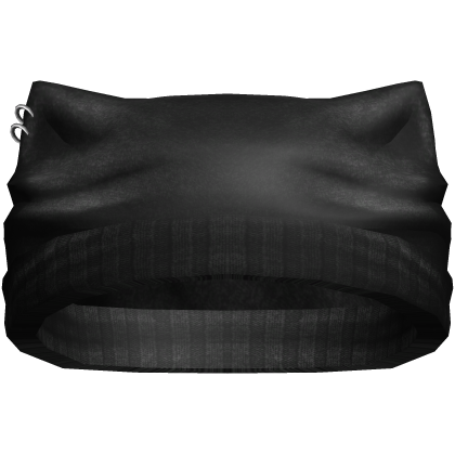 Y2k Pierced Emo Cat Beanie (Black) Roblox item