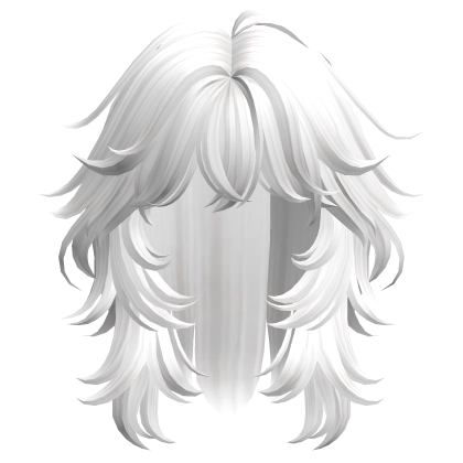 White Fluffy Wolf Cut