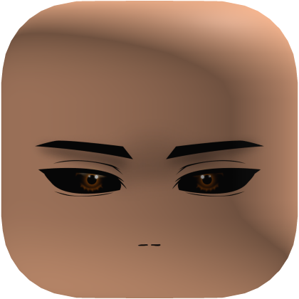 Cold Brown Eyes Anime Face