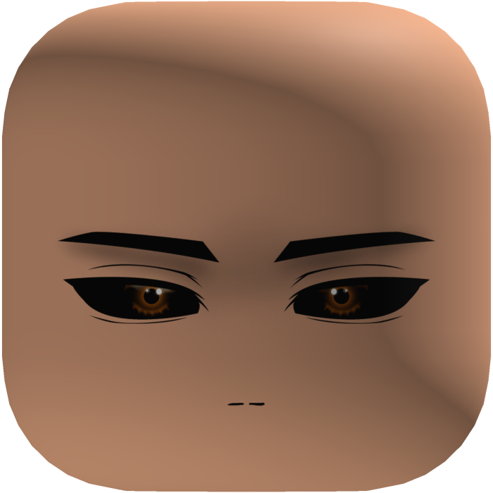 Cold Brown Eyes Anime Face