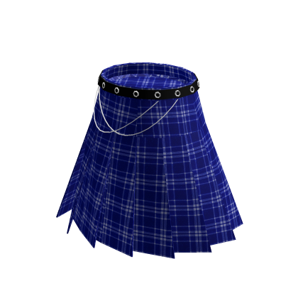 Blue Plaid Y2k Casual School Uniform