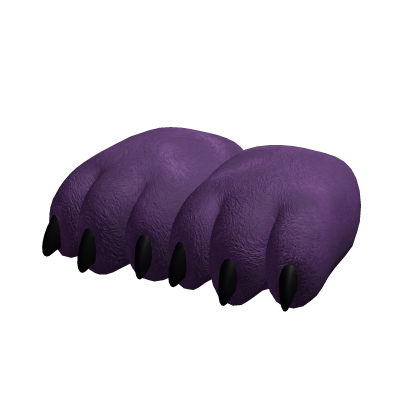 Purple Monty Furry Monster Slippers thumbnail
