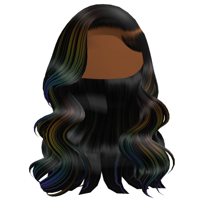 (LIMITED) Wavy Side Part Curls In Rainbow thumbnail