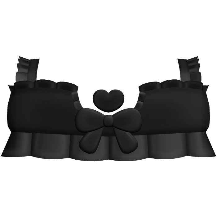 ♡ adorable black floating heart ruffled top