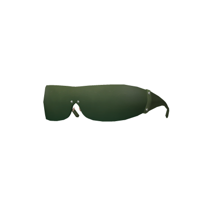 Green Y2K Cyberstar Glasses