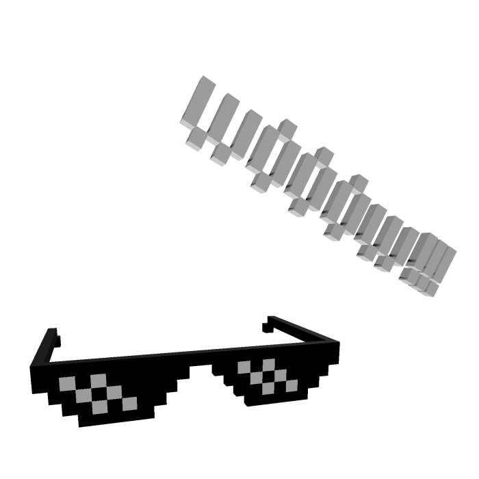Óculos Pixel Meme 2010