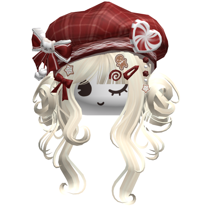 ♡ Christmas Swirly Wispy Buns (Beige)
