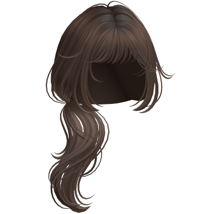 Wispy Wolfcut Side Ponytail Brown Roblox item
