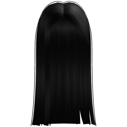 Long Dark Straight Popular Trendy Girl Hime Hair