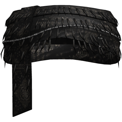 black leather headwrap Roblox item