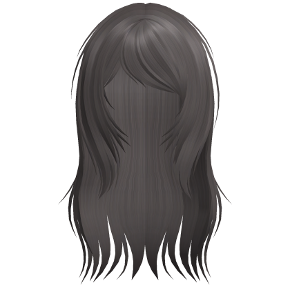 ♡ cute scene messy ash brown long hair