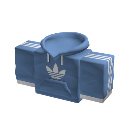 adidas 1.0 Hoodie Top White over Blue Roblox